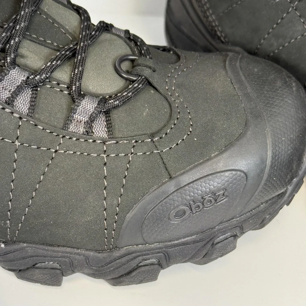 Oboz Boots Mens 10 Black Thinsulate BDry Waterproof Insulated Winter Snow Hiking